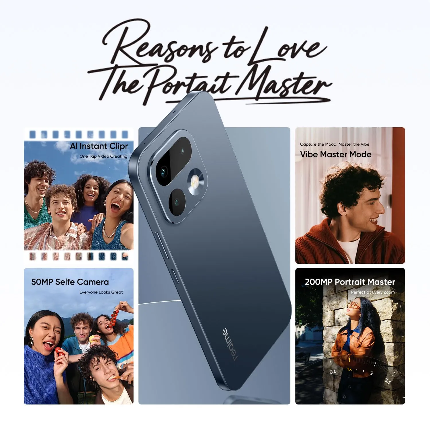 Realme 16 Pro 5G (Pebble Grey, 8 GB RAM, 256 GB Storage) gallery image