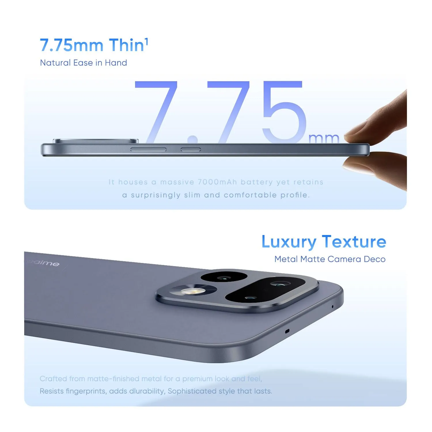 Realme 16 Pro 5G (Pebble Grey, 8 GB RAM, 256 GB Storage) gallery image