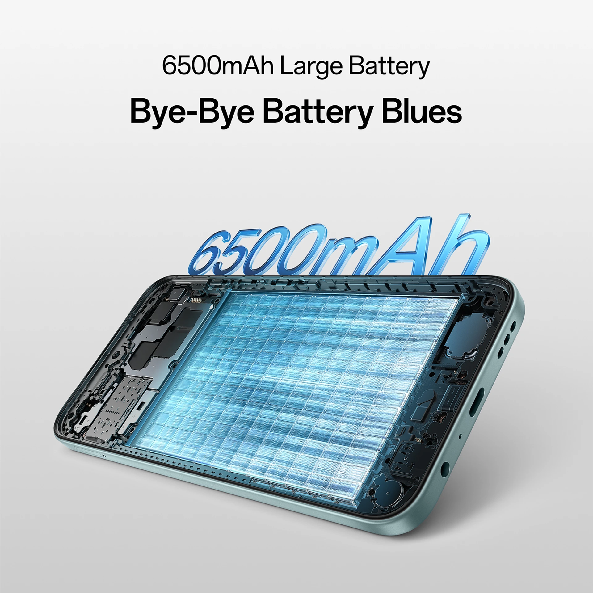 OPPO A6x 5G (Ice Blue, 4 GB RAM, 64 GB Storage) gallery image