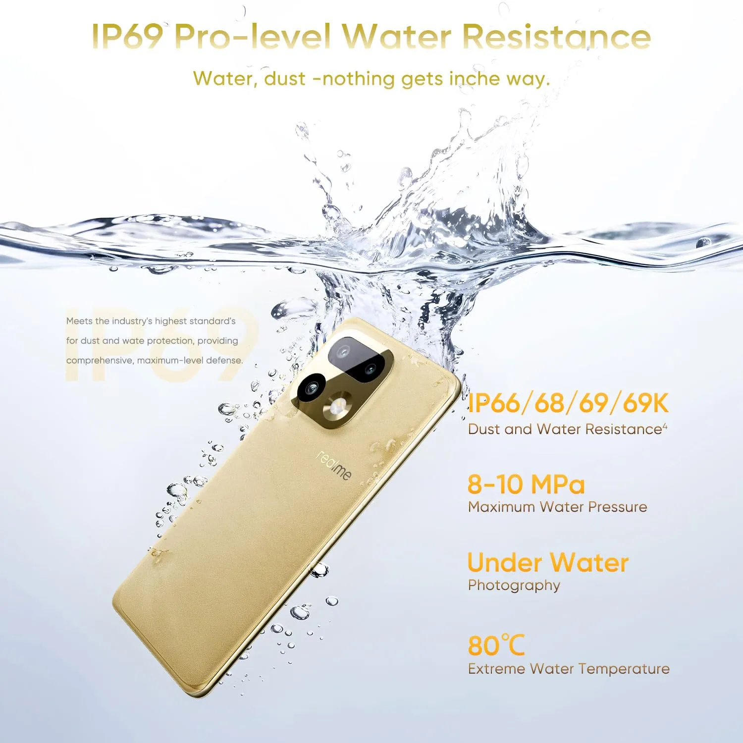 Realme 16 Pro+ (Master Gold, 8 GB RAM, 128 GB Storage) gallery image