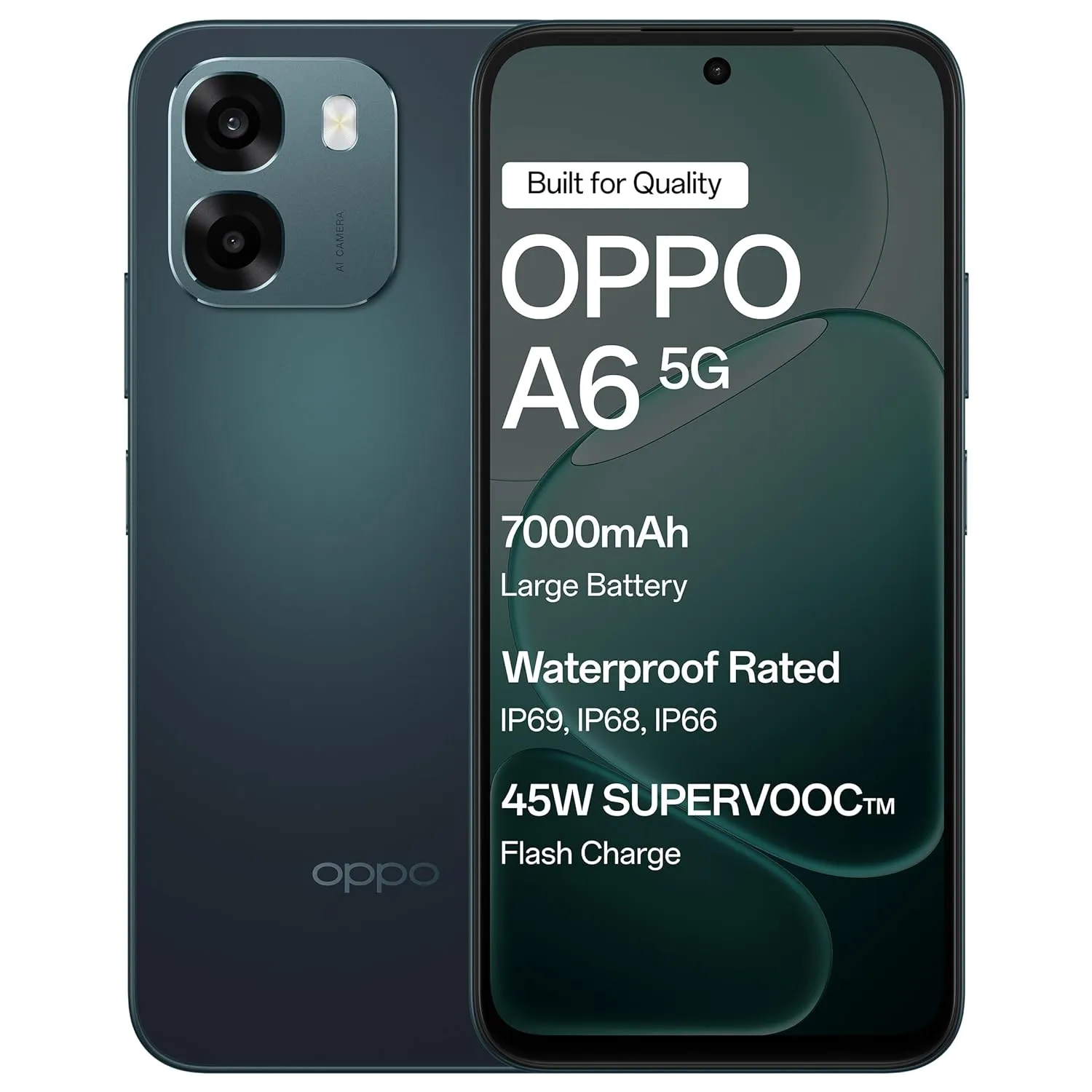 OPPO A6 5G (Sapphire Blue, 6 GB RAM, 256 GB Storage)
